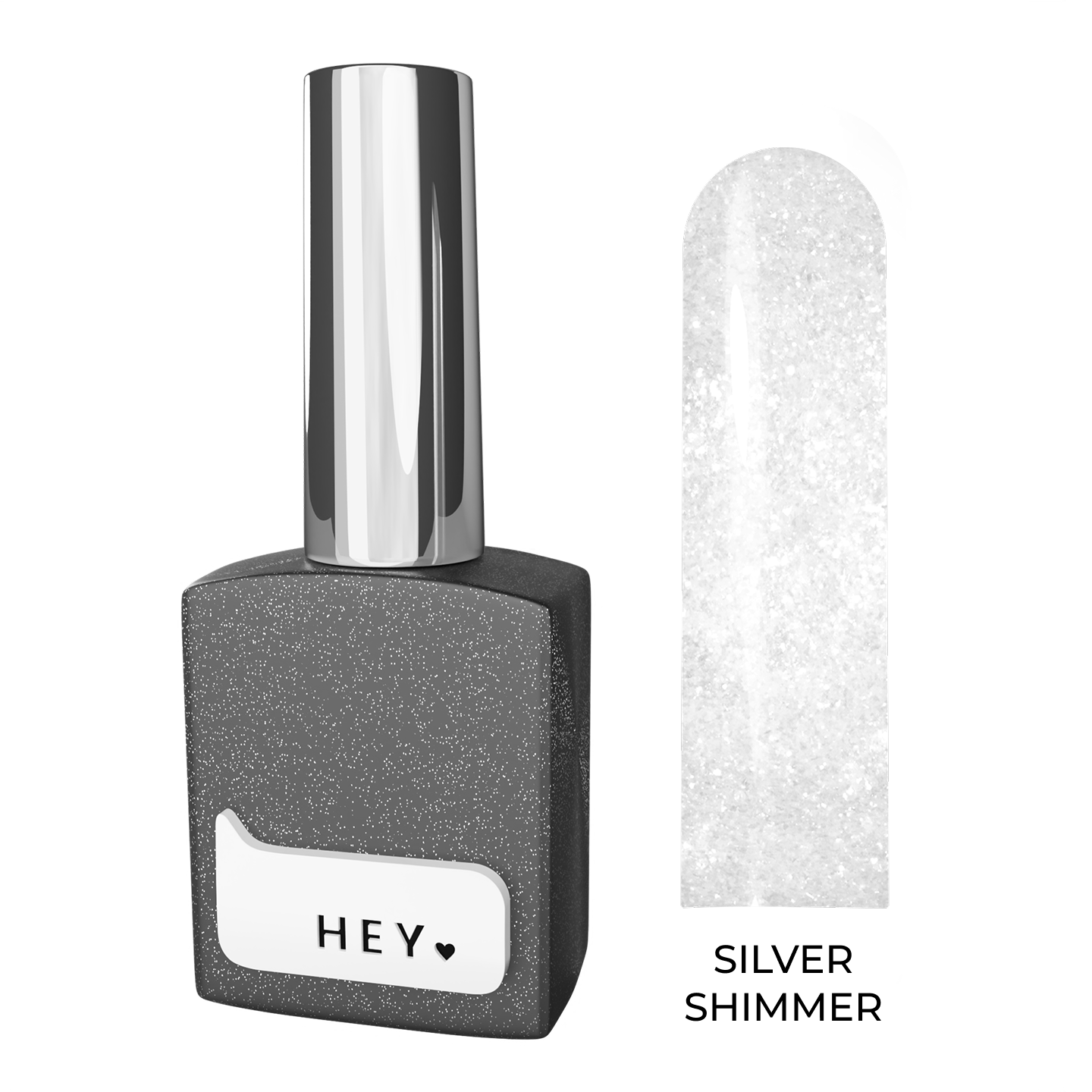 HEYLOVE. Top Silver Shimmer, 15 ml